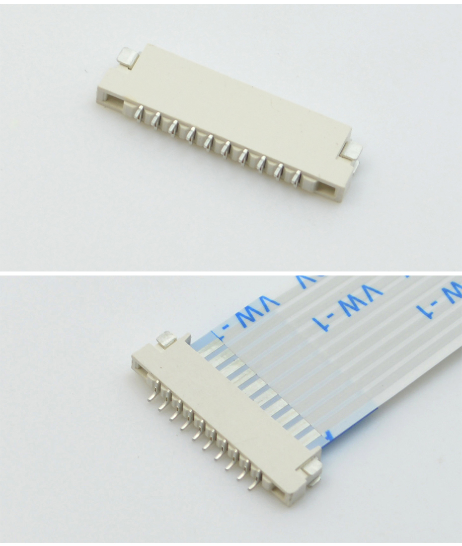 FPC/FFC扁平電纜接線連接座 軟排線連接器 1.0MM-10P H1.5插座,宏利