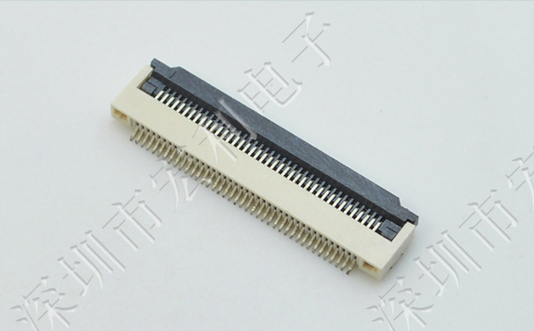 FFC/FPC插座 軟排線接插件 FPC連接器 間距1.0mm 8P 下接翻蓋式