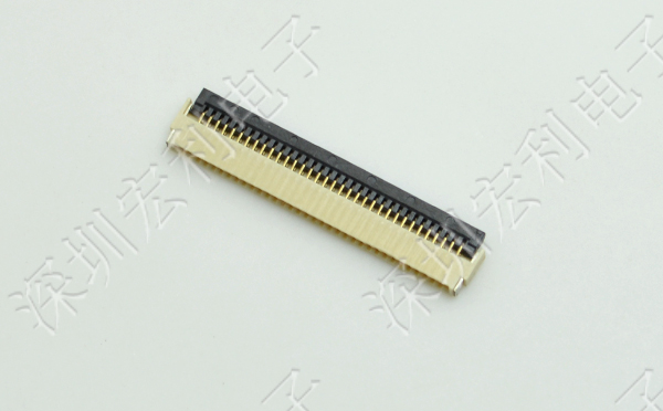 FPC/FFC轉(zhuǎn)接板 軟排線(xiàn)連接器 0.5MM 1.0H厚12P后鎖翻蓋式上下接觸