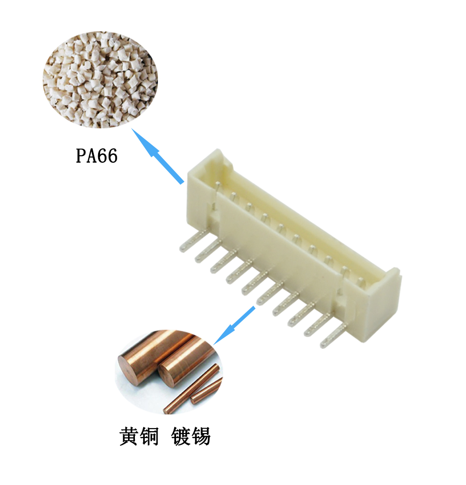 源頭廠家 MX針座 直插式條形連接器2-12P MX1.25彎針耐高溫插座,宏利